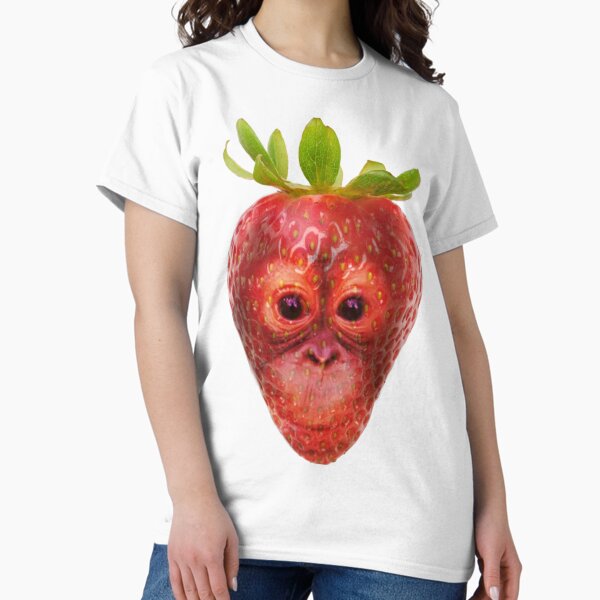 Item preview, Strawberry Orangutan  designed and sold by ProducePrimates.