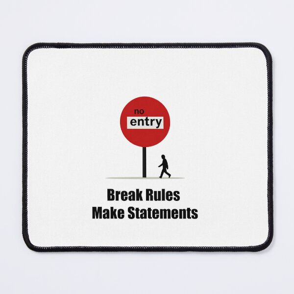 Item preview, Minimalist man silhouette and bold no entry sign in grunge style, concept of rejection, rebellion, control and personal freedom designed and sold by ArtPetrenko90.