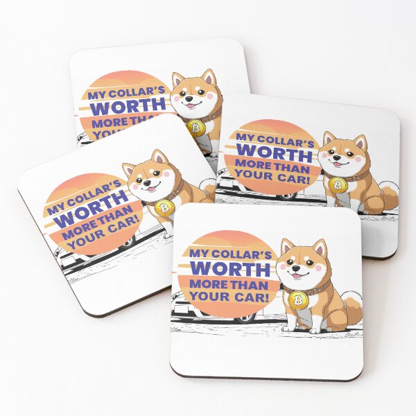 Item preview, Shiba Inu with Bitcoin Pendant: My Collar's Worth! designed and sold by Zini-ArtStudio.