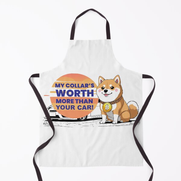Item preview, Shiba Inu with Bitcoin Pendant: My Collar's Worth! designed and sold by Zini-ArtStudio.