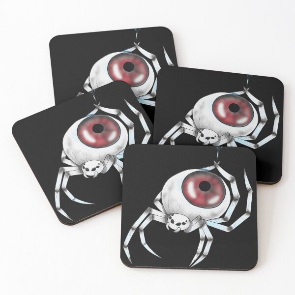 Item preview, El Vigía Carmesí: La Araña Roja con Ojo Humano que Teje la Mirada del Destino (Black j) designed and sold by Jen-stuffs.