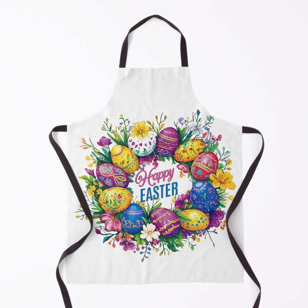Item preview, Colorful Easter Egg Wreath with Spring Flowers designed and sold by HannaArtHeart.