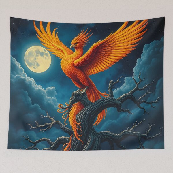 Item preview, Moonlit Phoenix designed and sold by amidigiart.