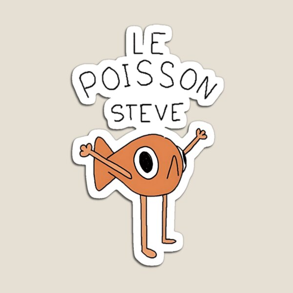 Vista previa del artículo con la obra «El pescado Steve», diseñado y vendido por killzak.