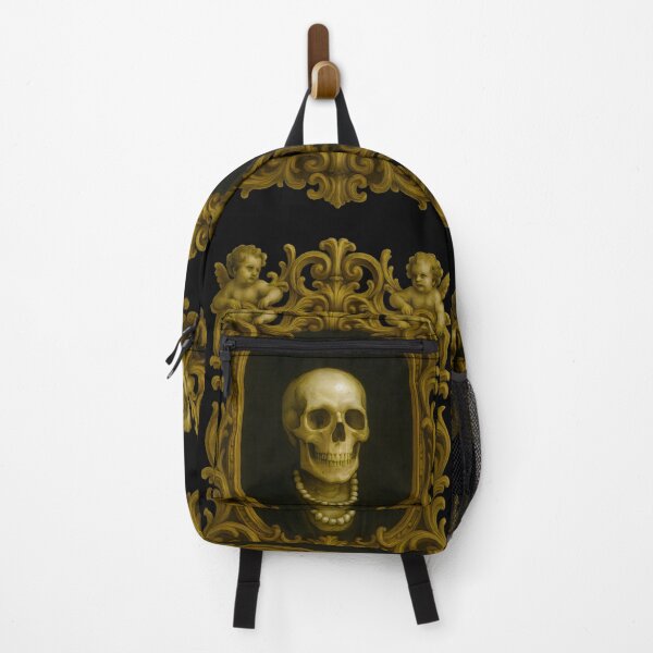 Item preview, Haunted Ornate Frame. Skeleton wearing Pearl Necklace. designed and sold by Shoot-The-Moon.