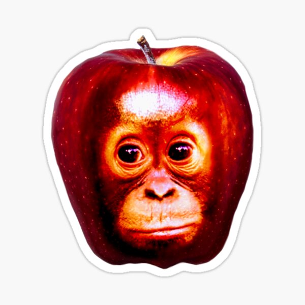 Item preview, Apple Orangutan designed and sold by ProducePrimates.