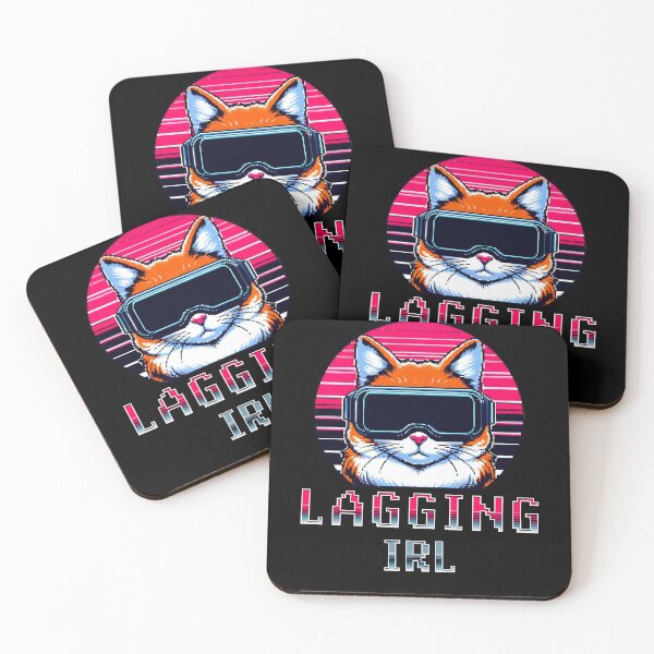 Item preview, Lagging IRL Retro Pixel Style Cat designed and sold by DarekShop.