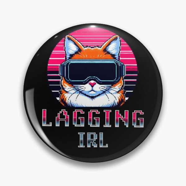 Item preview, Lagging IRL Retro Pixel Style Cat designed and sold by DarekShop.