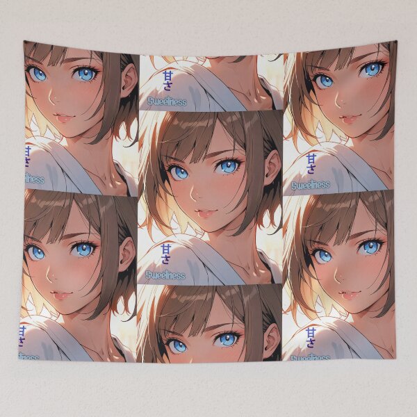Item preview, Anime girl with blue eyes designed and sold by anime-black.