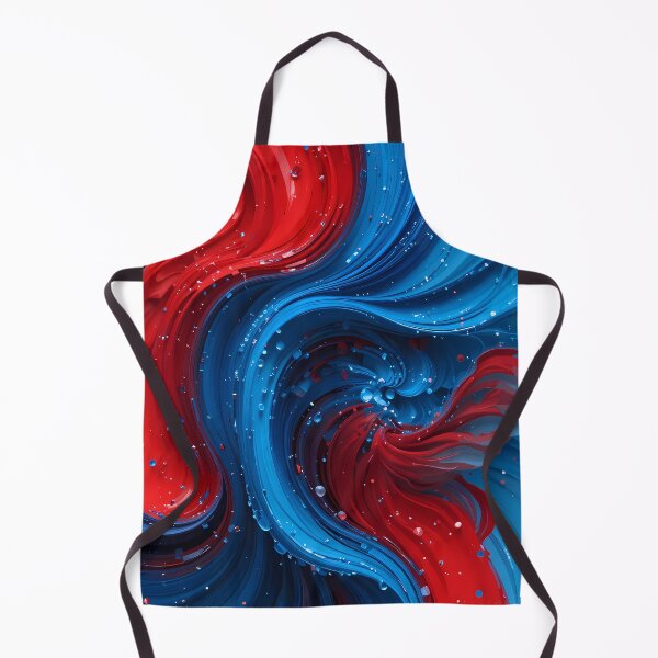 Item preview, Red Blue Abstract Fluid Art Dynamic Colors Lines designed and sold by ART ATTACK ZONE.