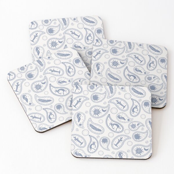 Item preview, Boho Southwestern Novelty Paisley in Blue designed and sold by chrisdembinski.