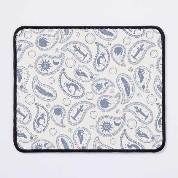 Item preview, Boho Southwestern Novelty Paisley in Blue designed and sold by chrisdembinski.