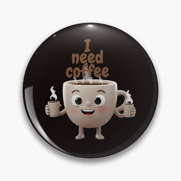Item preview, Cute Coffee Cup Character Holding Mini Coffee Cups – Funny Coffee Lover Design designed and sold by Unlimited-Style.