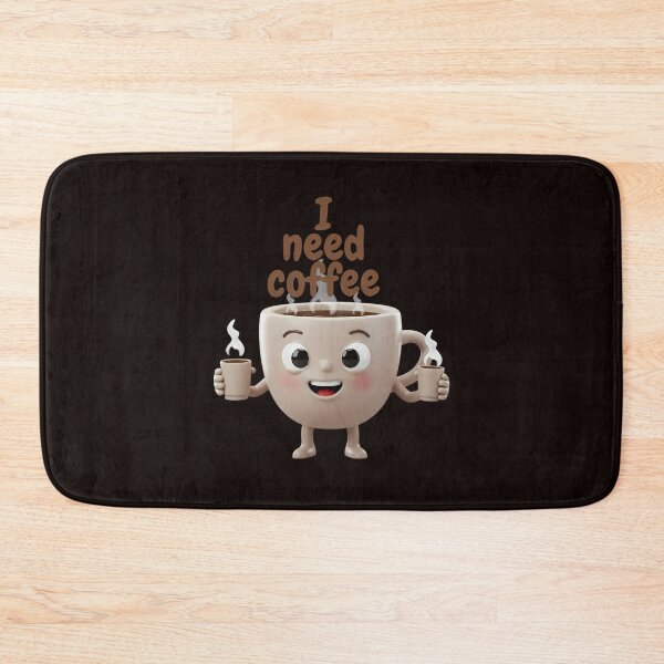 Item preview, Cute Coffee Cup Character Holding Mini Coffee Cups – Funny Coffee Lover Design designed and sold by Unlimited-Style.