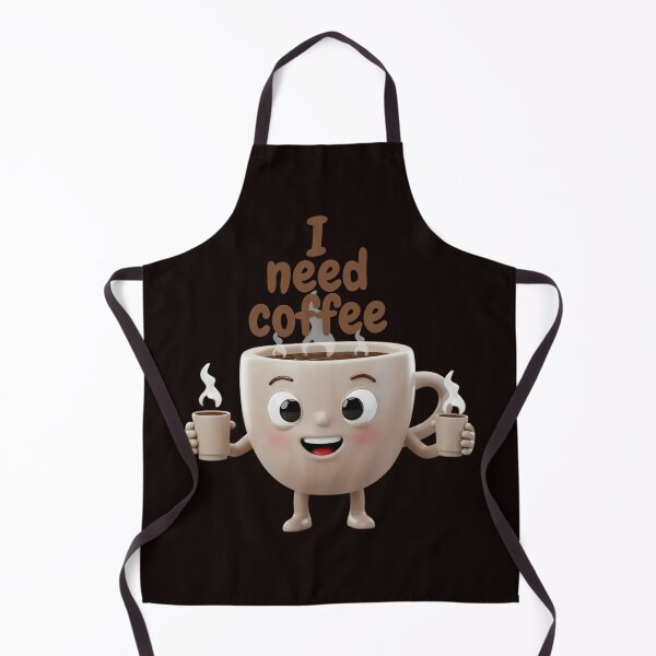 Item preview, Cute Coffee Cup Character Holding Mini Coffee Cups – Funny Coffee Lover Design designed and sold by Unlimited-Style.