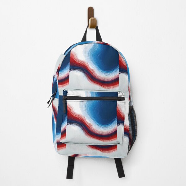Item preview, Red Blue Visual Fluid Art Dynamic Colors Lines designed and sold by ART ATTACK ZONE.