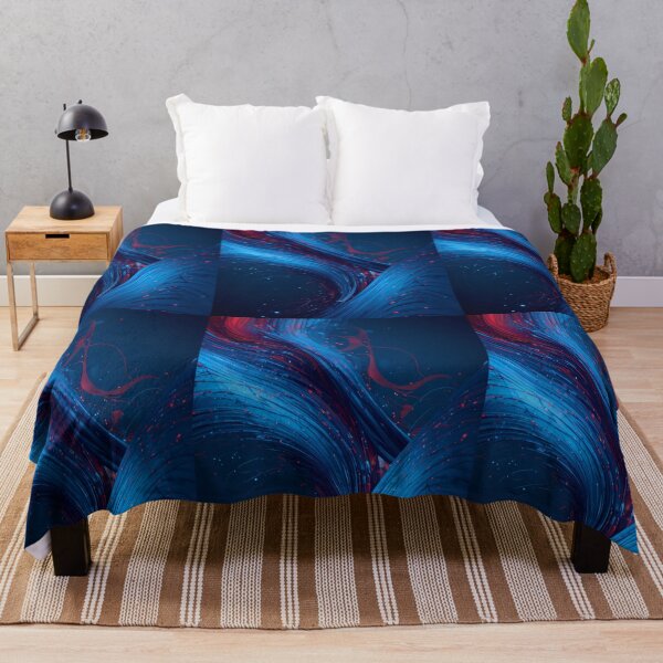 Item preview, Red Blue Creative Fluid Art Dynamic Colors Lines designed and sold by ART ATTACK ZONE.
