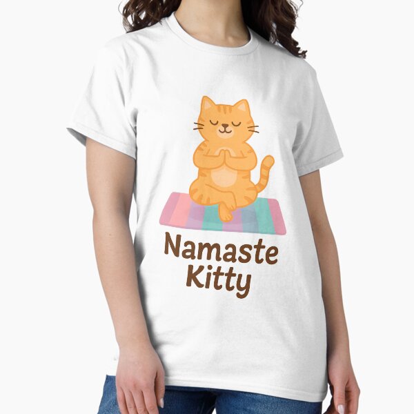 Item preview, Namaste Kitty designed and sold by ArtSpresso.