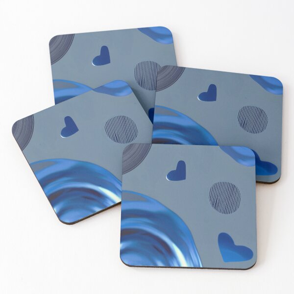 Item preview, Blue Hearts In Orbit designed and sold by ArtC-Designs by Kathy Higgins.