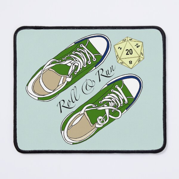 Item preview, Green Sneakers and D20. Roll and Run. Critical Hit. designed and sold by KateQR.