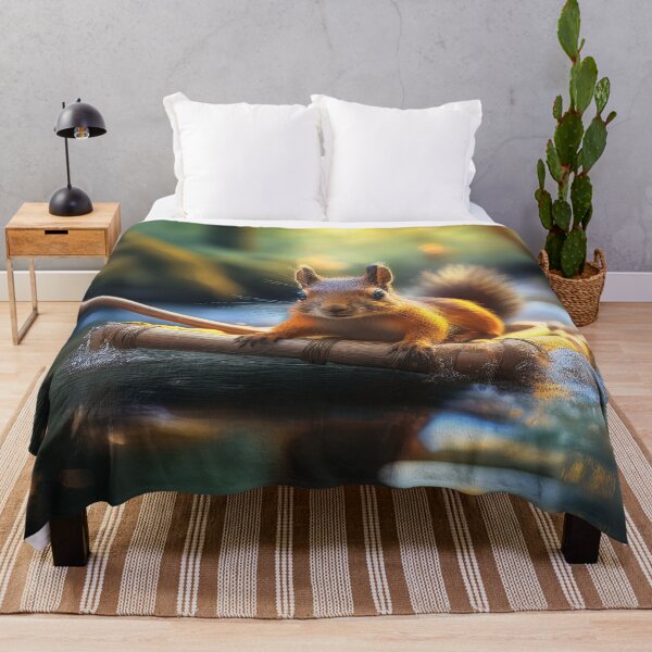 Item preview, Squirrel on a Wooden Raft designed and sold by Kathy Weaver.