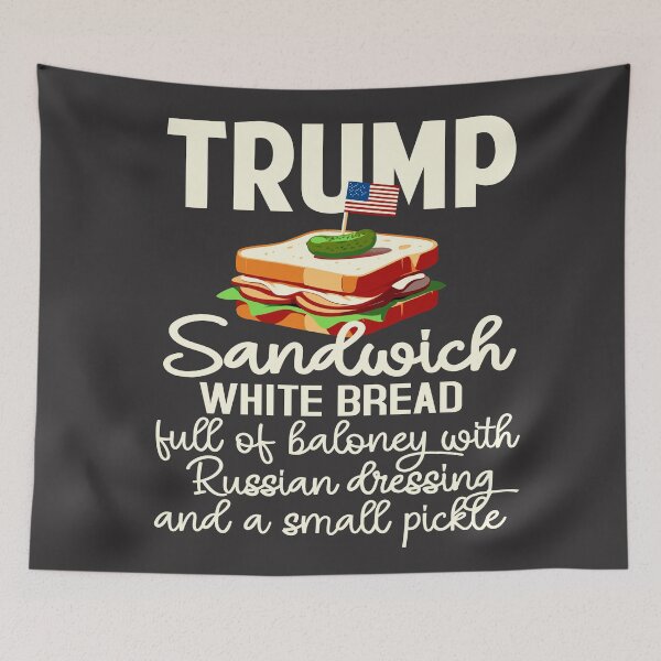 Item preview, Anti Trump Sandwich Sign Funny design designed and sold by Colorfulman.