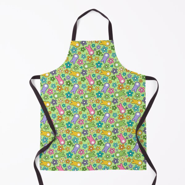 Item preview, Colorful Easter Bunny Floral Green designed and sold by KrisInStitches.