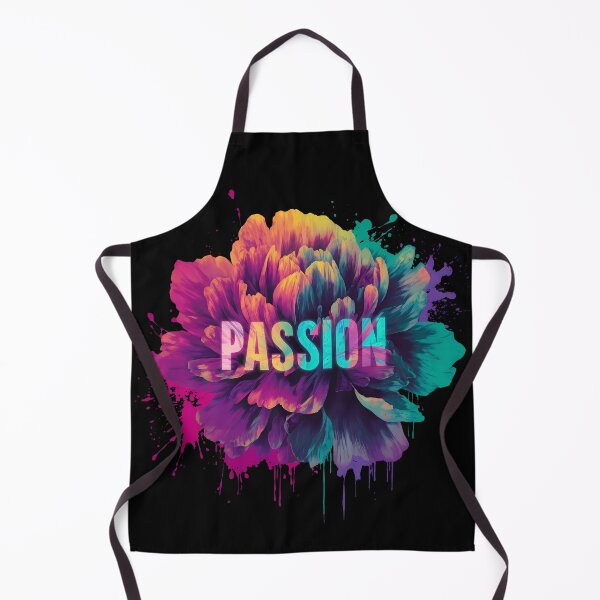 Item preview, Vibrant "PASSION" Typography with Multicolor Peony designed and sold by QuirkySpark.