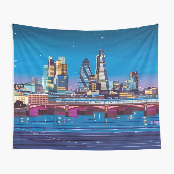 London Skyline Tapestry