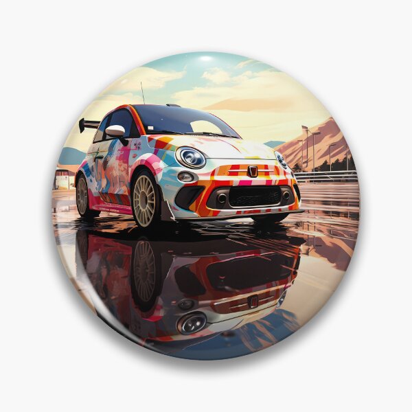 Item preview, High Performance Compact Car In Vibrant Artwork designed and sold by RevUpDesign.