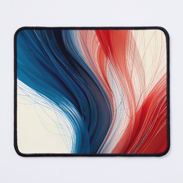Item preview, Relax Red Blue Art Dynamic Colors Lines designed and sold by ART ATTACK ZONE.