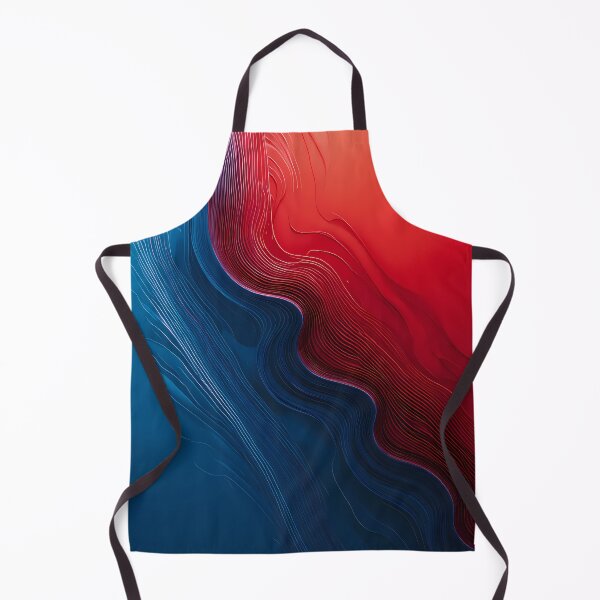 Item preview, Wall Red Blue Abstract Fluid Art Colors Lines designed and sold by ART ATTACK ZONE.