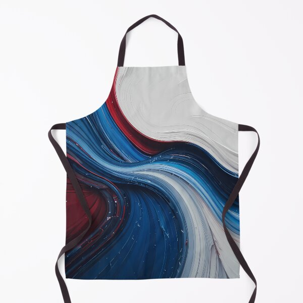 Item preview, White Red Blue Abstract Dynamic Colors Lines designed and sold by ART ATTACK ZONE.