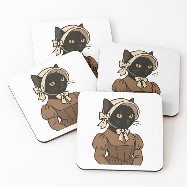 Item preview, Elegant Black Cat – Victorian Era Vector Illustration designed and sold by ALITOPRINCE.