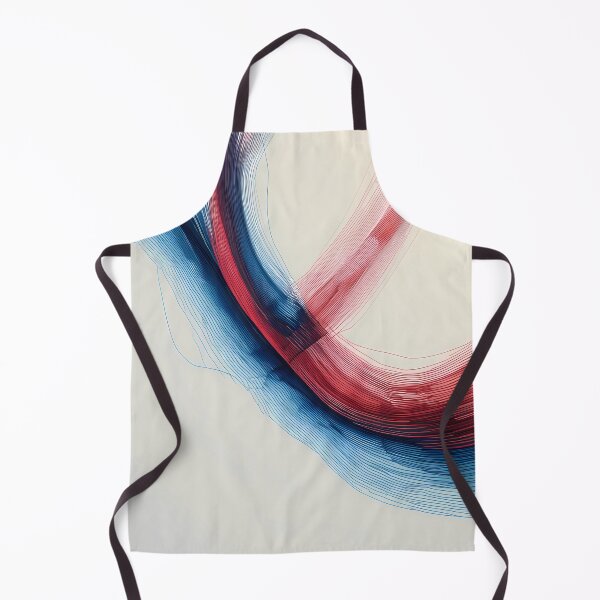 Item preview, Way Red Blue Abstract Fluid Art Lines designed and sold by ART ATTACK ZONE.