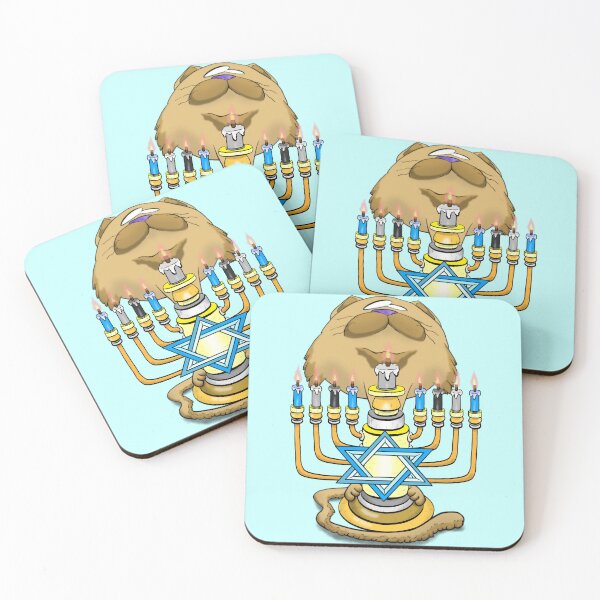 Item preview, Big Head Hanukkah Cat designed and sold by 404colors.