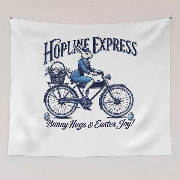 Item preview, Easter Joy With Hopline Express Retro designed and sold by LuminOrb.