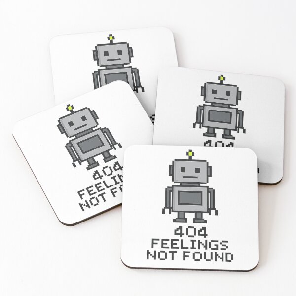 Item preview, 404 Feelings Not Found – Funny Robot Glitch Tech Design designed and sold by 32BlackRoses.