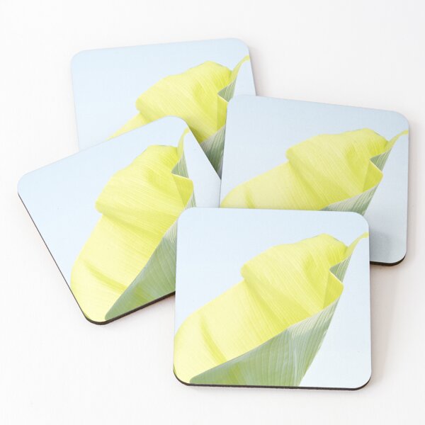 Item preview, Yellow and green banana leaf luminous abstract photography designed and sold by by-jwp.