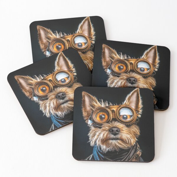 Item preview, Steampunk Terrier - Adventurous Dog designed and sold by mhfoto.
