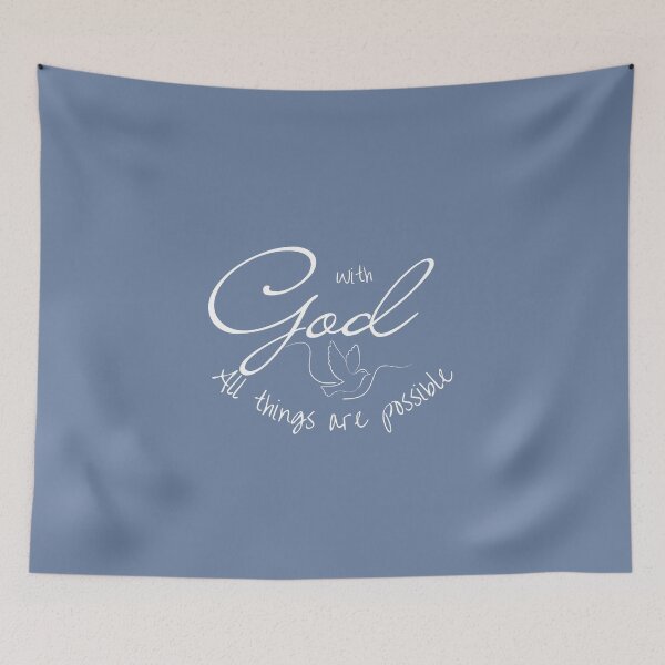 Item preview, Christian Bible Art Gifts - With God All Things are Possible designed and sold by Our Bible Journey.