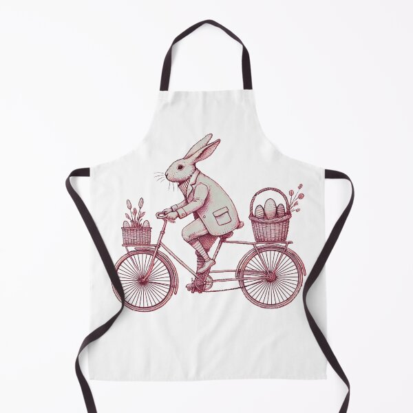 Item preview, Easter Bunny Bike Retro Style designed and sold by LuminOrb.