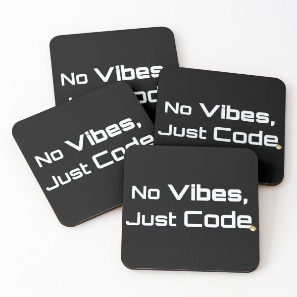 Item preview, no Vibes, Just Code designed and sold by Robo Riffs.