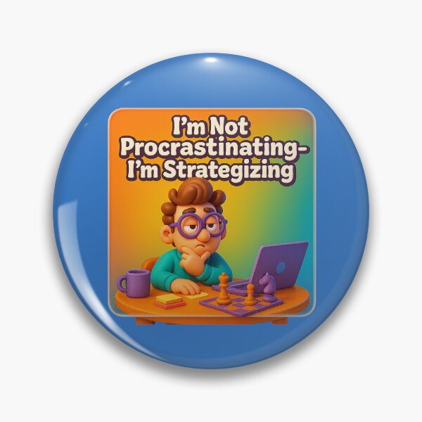 Item preview, Don’t postpone, plan – Humorous statement designed and sold by Girih.