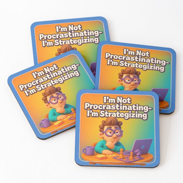 Item preview, Don’t postpone, plan – Humorous statement designed and sold by Girih.