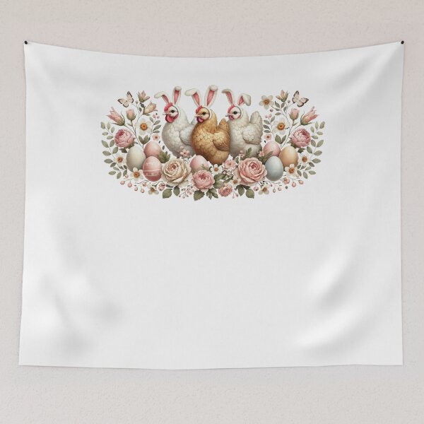 Item preview, Easter Easter Bunny Chicken Retro Vintage designed and sold by LuminOrb.