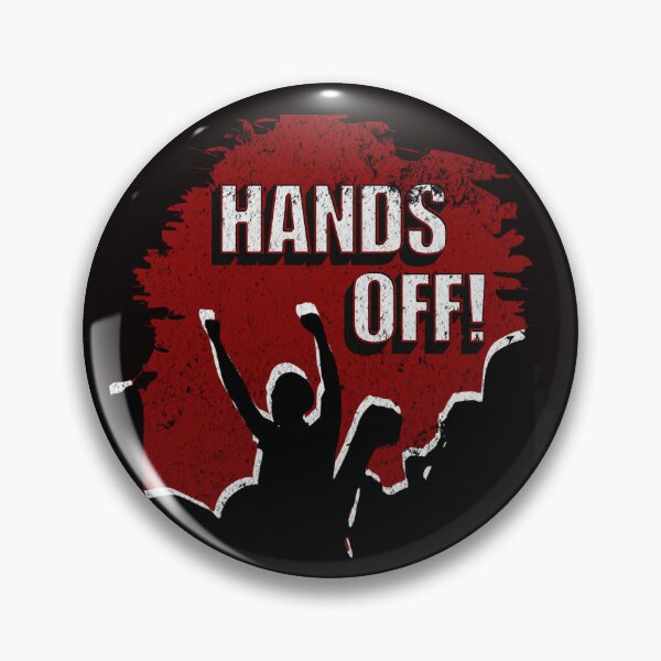 Item preview, Hands off! – Protest silhouette design designed and sold by Dunkelflaute.