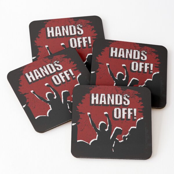 Item preview, Hands off! – Protest silhouette design designed and sold by Dunkelflaute.