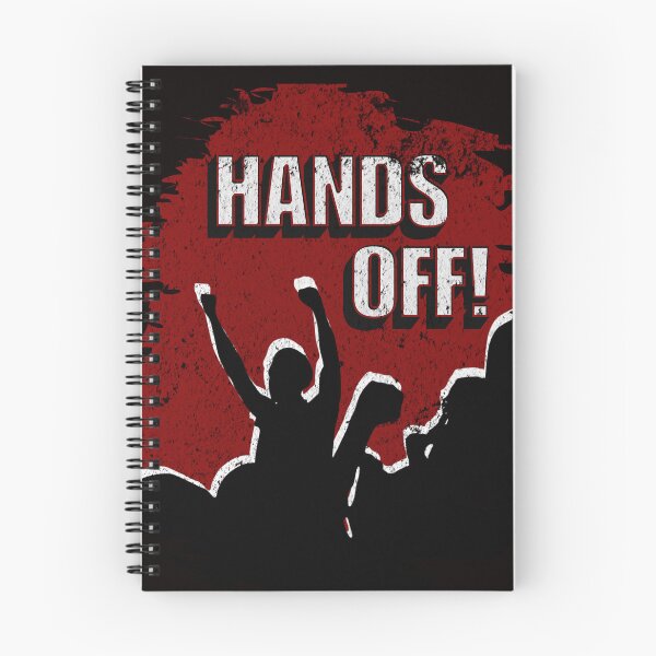 Item preview, Hands off! – Protest silhouette design designed and sold by Dunkelflaute.