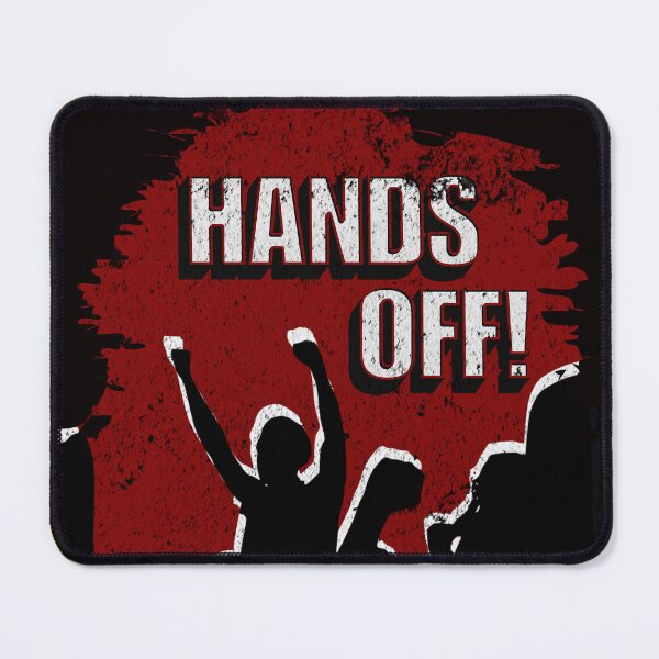 Item preview, Hands off! – Protest silhouette design designed and sold by Dunkelflaute.